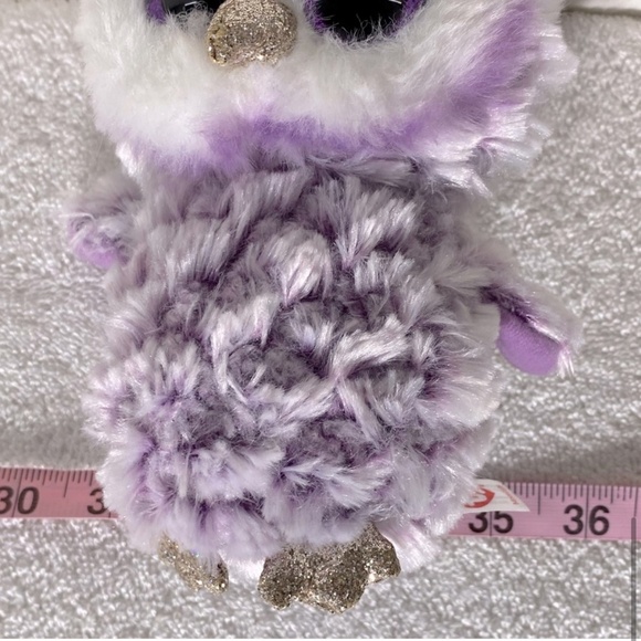 5/$25 Ty TySilk Moonlight Purple Fuzzy Owl Plush Stuffed Animal - Picture 10 of 12